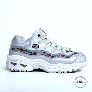 Skechers Energy Steel‎ Wave Sneakers in Silver Women Size 6.5